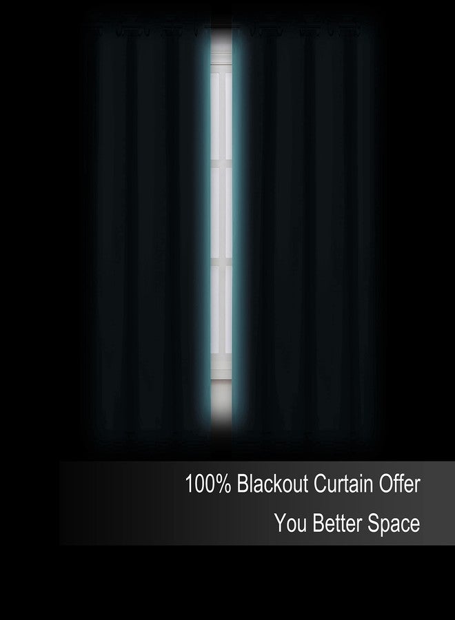 LEMOMO 100% Blackout Curtains 52 x 72 Inch/Teal Curtains 2 Panels with Black Lining Room Darkening Thermal Insulated Bedroom Curtains - Image 5